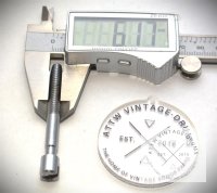 Stimm/Spannschraube 60/30/6 mm Ø 1/4"