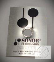 Badge "Sonor Phonic 9 Ply Beechwood"