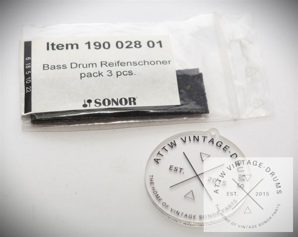 Bass Drum Spannreifenschoner 3er Pack - NOS - 19002801