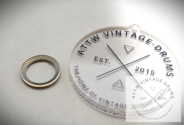 M12 18 x1,8 Ø Bass Drum Feststellspitze Unterlegscheibe - Edelstahl A2 Repro