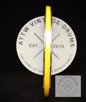 Sonor Spannreifen - einzeln -  22 Zoll - Gelb / Chrom z.B...