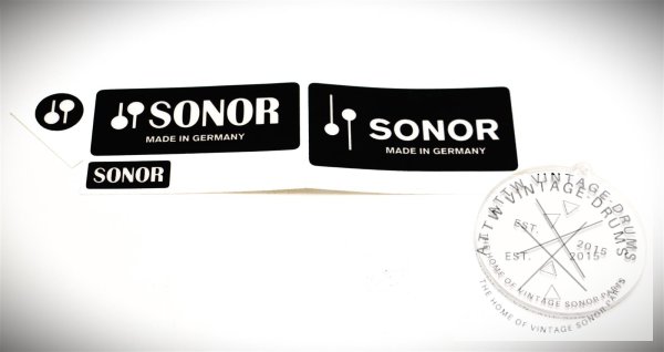 Sonor Snare Drum Decal Set z.B D454 - Reproduktion