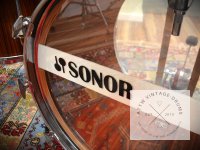 Sonor Logo Aufkleber schwarz/ weiß ca. 19x4,5cm -...