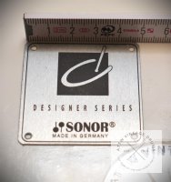 Sonor Badge "Designer Series" - Reproduktion