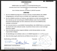 Sonor Badge "Teardrop - Super Champion" Matt -...