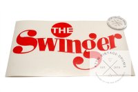 Sonor "The Swinger" Aufkleber rot ca.25x15cm -...