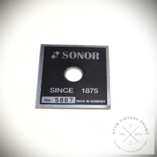 Sonor Badge "Since 1875" - Reproduktion - mit S/N